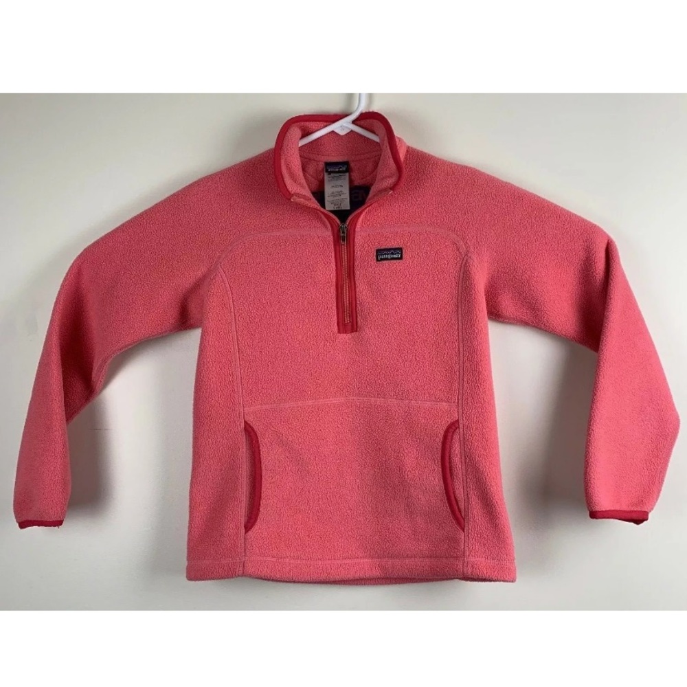Girls 3/4 zip Patagonia fleece